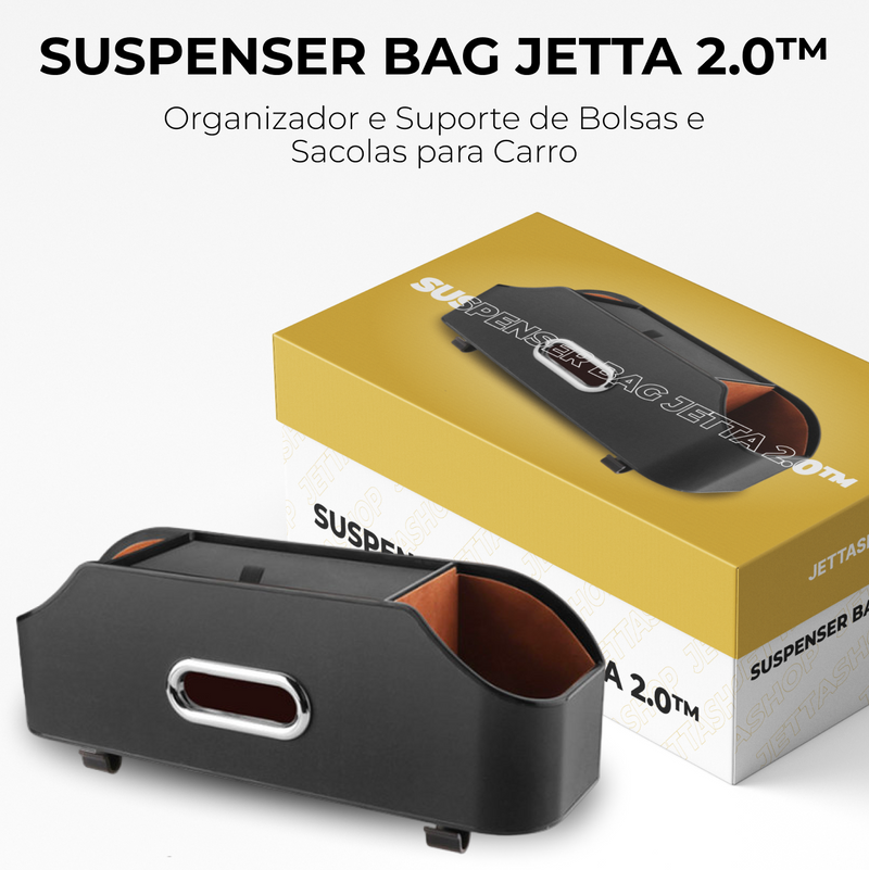Suspenser BagJetta 2.0™ - Organizador e Suporte de Bolsas e Sacolas para Carro [ÚLTIMAS UNIDADES]