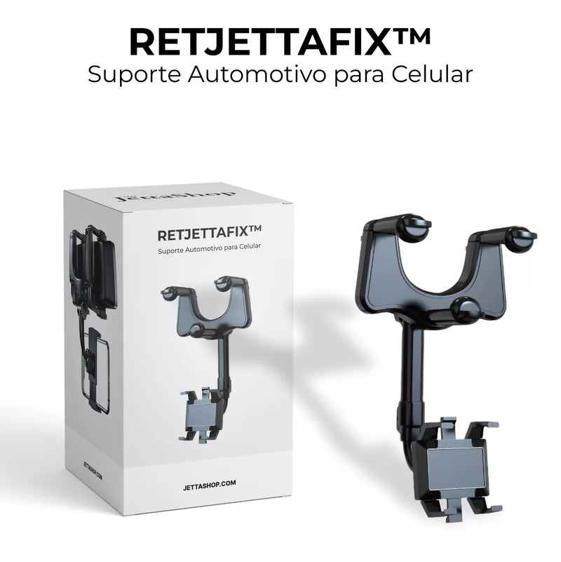 RetJettaFix ™ - Suporte para celular giratório e retrátil para carros (Frete Grátis + Brinde Exclusivo para os 100 primeiros)