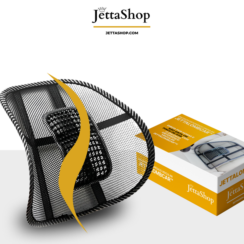 Encosto Ortopédico Veicular Universal - JettaLombCar™️ (Pague 1 Leve 2)